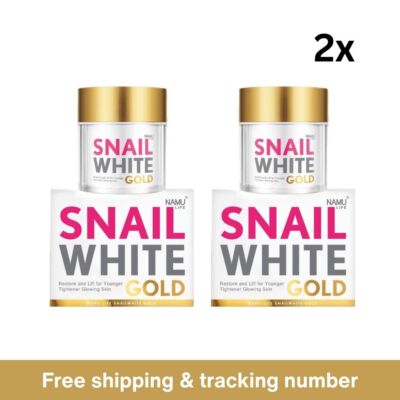 2x Namu Life SNAIL WHITE GOLD Cream Whitening Anti-aging Snail Secretion 50ml
