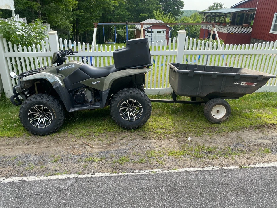2008 SUZUKI KINGQUAD 450 AXI 4X4 + 50" ARADO DE NEVE + MAIS DE US$ 2.100 em ATUALIZAÇÕES - Imagem 3 de 4