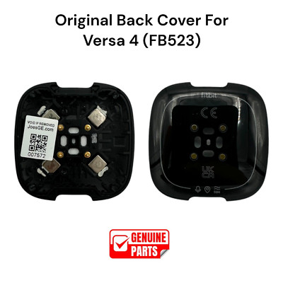 Original Fitbit Versa 4 FB523 Smartwatch Back Cover Charger Metal Sensor - Parts