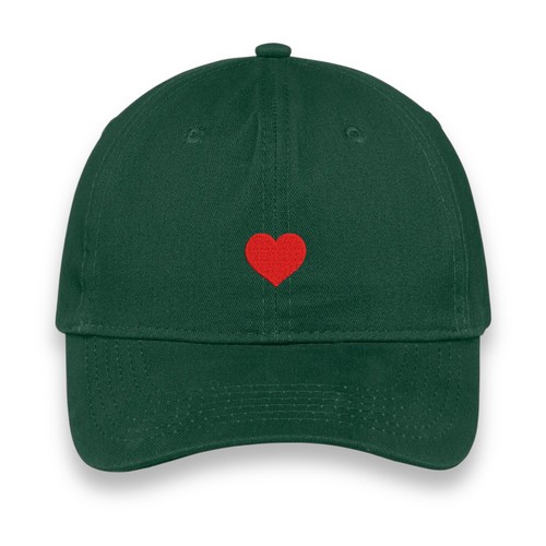 Custom Red Heart Embroidered Hat, Personalized Cap with Side Text, Unisex Gift - Picture 6 of 28