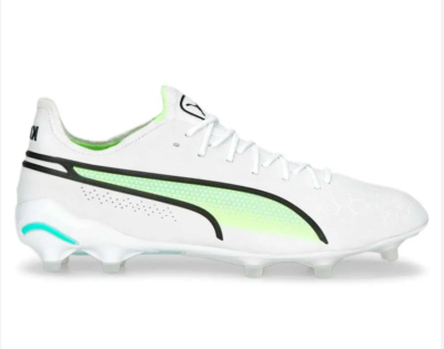 Puma Men's King Ultimate Firm Ground Cleats Soccer Shoes White