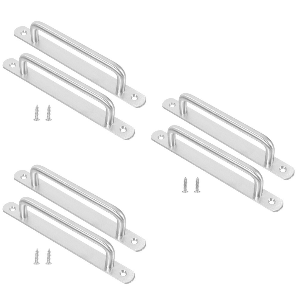6 Pcs Stainless Steel Handle Pull Door Hardware Furniture Handles eBay