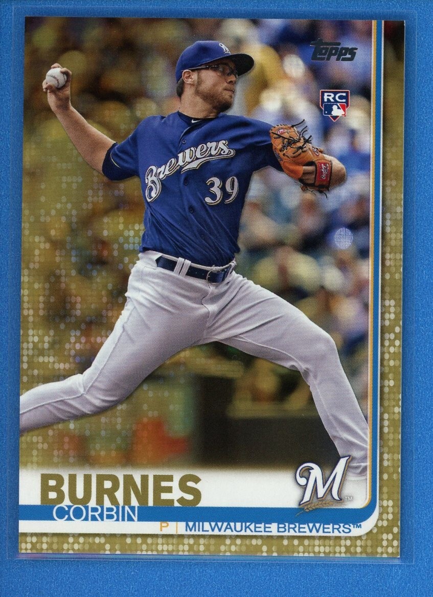2019 Topps Series 1 GOLD Parallel #94 Corbin Burnes Brewers Rookie RC #/2019