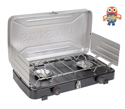 Camping Gas Stove 2 Burner Portable Cooking Top Outdoor Propane