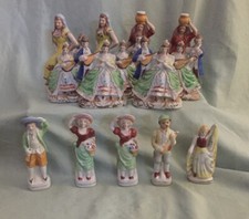 Vintage Hadson Hand Painted Occupied Japan Figurines Lot of 14