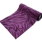 Eggplant Purple Zebra Taffeta Fabric 12" x 10 yards Animal Safari Jungle Sewing