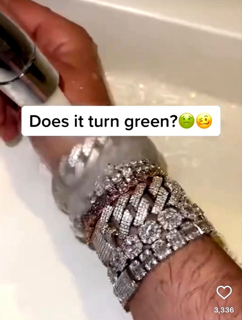 Cadenas de Titanium® en Oro 10K Para Hombre Cadena Cubana Joyería