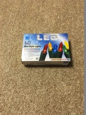 LED UL Mini Light Set 60 Count Multi-Colored New in Box