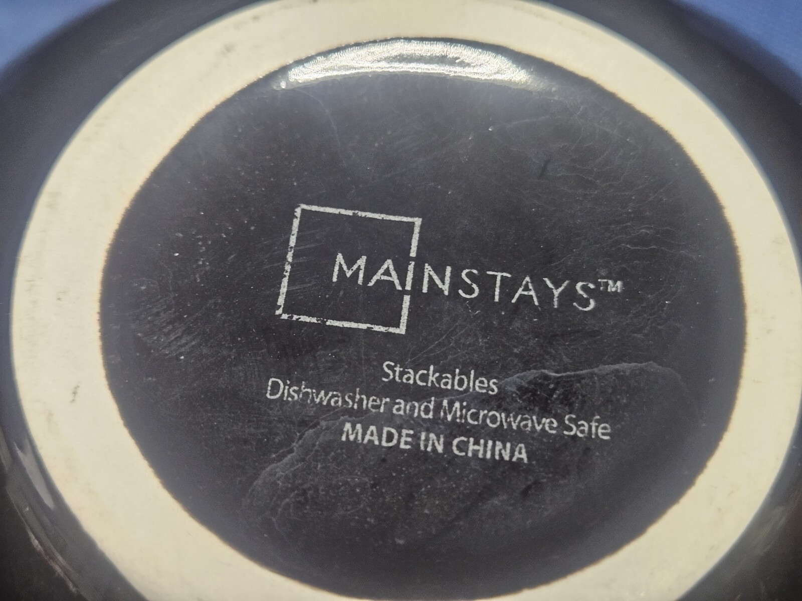 2009, Mainstays Dinnerware "Stackables Black" Set/3 Soup/Cereal Bowls