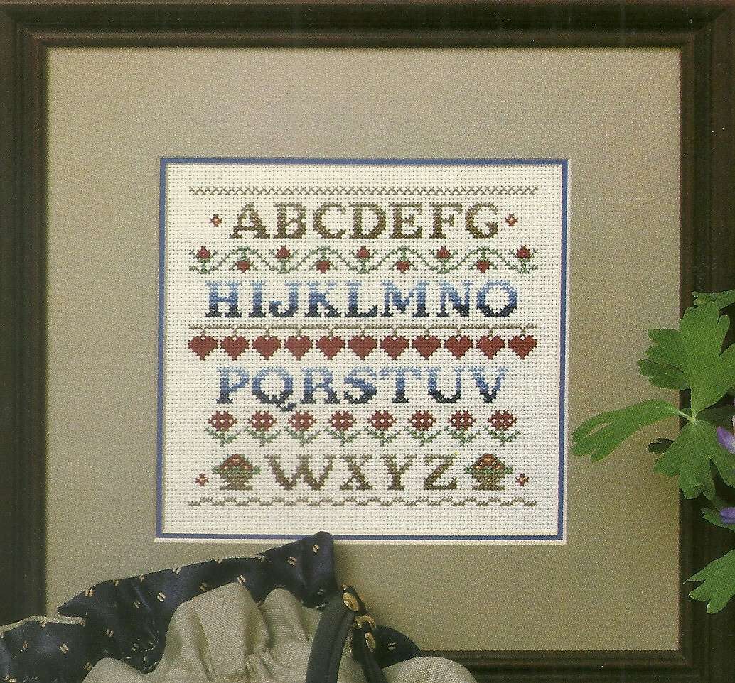 traditional-alphabet-sampler-cross-stitch-pattern-chart-pages-sampler-purse-ebay