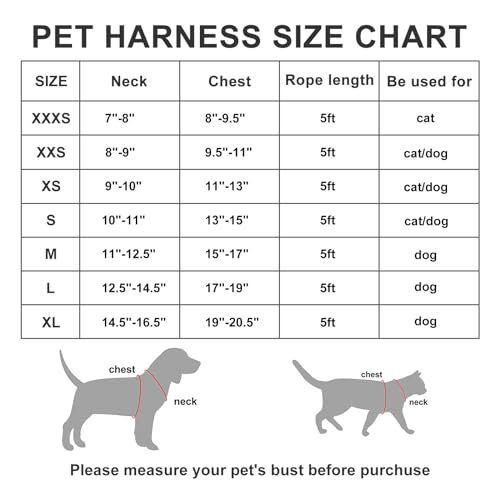 Dog Harness with Leash Set,No Pull Adjustable Reflective Stepin Puppy