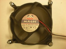 Magic Model MGA8012MS Fan - 12VDC - 2-7/8" Diameter Blades -Test Ran OK as Shown