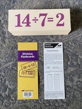 1980 A Beka Division Flashcards 0-12 Never Us...