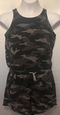 Athleta Girl On the Go Gray Black Camo Size M 8/10