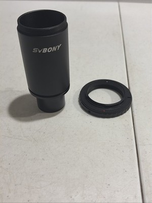 SVBONY T2 T Ring Adapter, Metal 1.25 inch Telescope Accessory, black 
