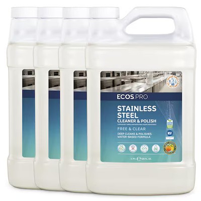 Ecos Pro Pl9330/04 Metal Cleaner And Polish, 1 Gal, Soy