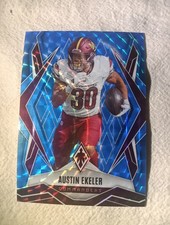 2025 Panini Phoenix Austin Ekeler #103 Light Blue Pyramids /385 - Commanders