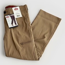 Wrangler All Terrain Cargo Pant Boys 8 Regular Straight Brown UPF Outdoor NEW