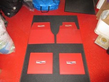 Oer Four Piece Red Ribbed Rubber Floor Mat Set For 1955-1957 Chevy Belair No Res Oer Four Piece Red Ribbed Rubber Floor Mat Set For 1955-1957 Chevy Belair No Res