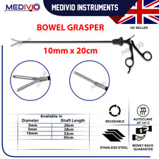 MEDIVIO New 10mm 20cm Laparoscopic Bowel Fenestration Grasper Bariatric Forceps