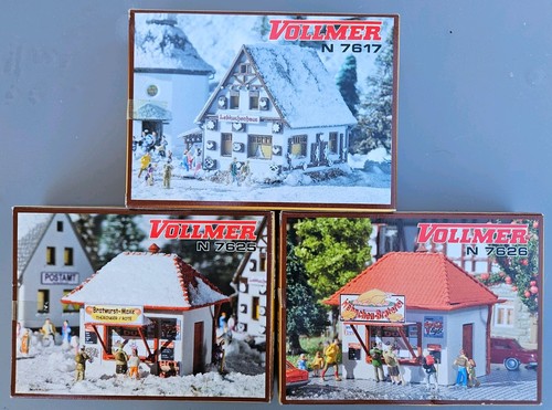 Vollmer, juego de 3 kit, 7617, 7625, 7626, escala N | Condition: Gebraucht