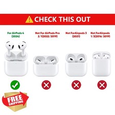 Suublg AirPods 4 Case Silicone with Carabiner Cartoon