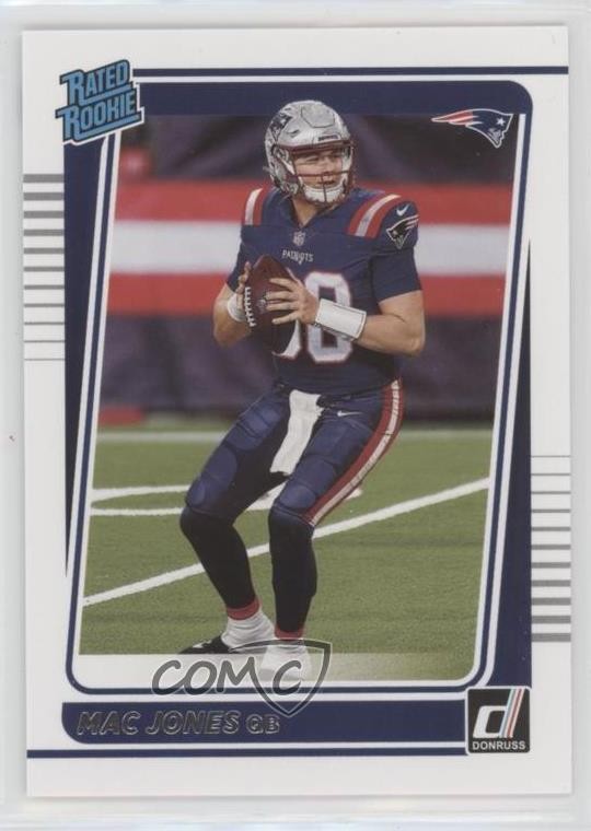 2021 Panini Donruss Rated Rookie Aqueous Test Mac Jones #255 0o9k