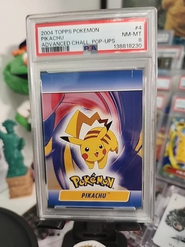 2004 Topps Pokemon Advanced Challenge Pikachu Pop-Ups #4 - PSA 8 Near Mint