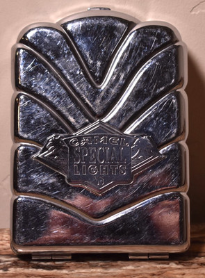 Camel Cigarette Case Chrome Tobacco Merch Joe Camel Special Lights plastic