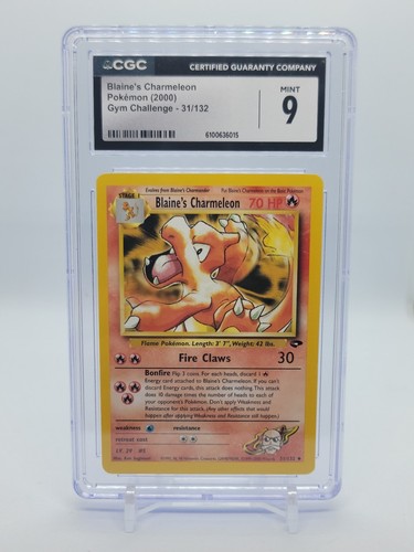 Blaine's Charmeleon (Unlimited) graded CGC 9 for sale on eBay