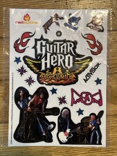 VTG Guitar Hero Video Game AEROSMITH Rock Band Guitar Sticker Decal Sheet 2008