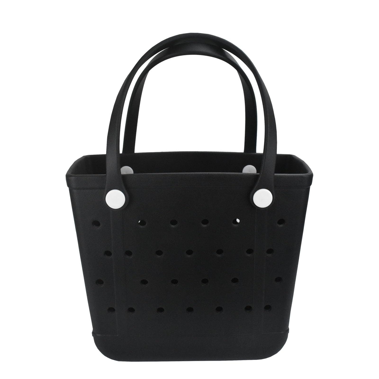 Large Washable Moisture-Resistant Rubber Beach Tote Bag with Open Hole Design