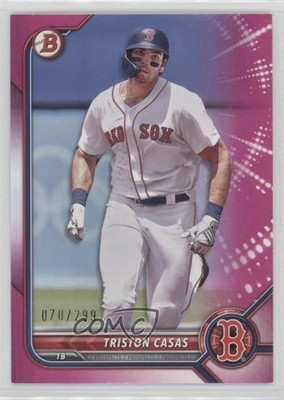2022 Bowman Prospects Fuchsia Border 70/299 Triston Casas #BP-81 s3g