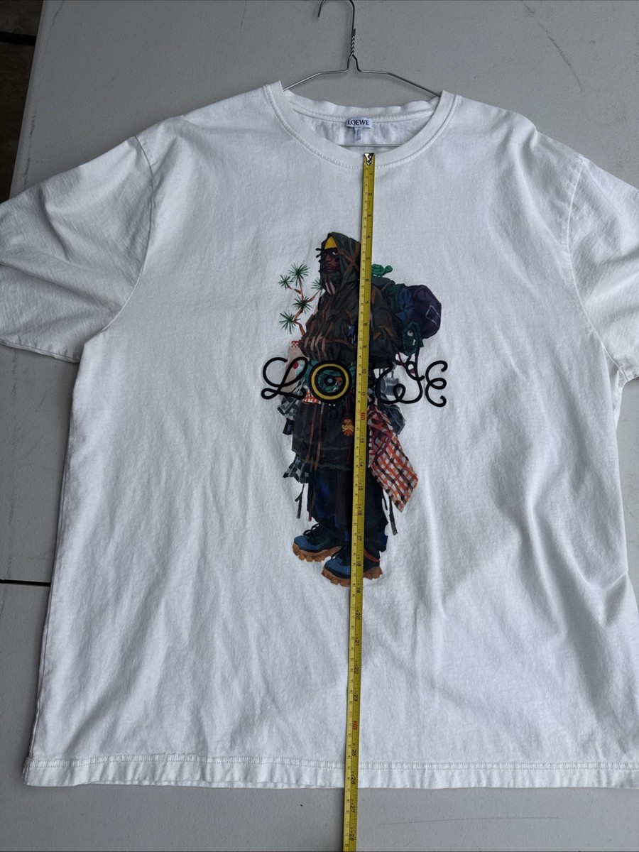 LOEWE ELN x Gang Box Print Graphic Embroidered Tee T-Shirt Mens Sz