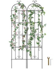 Garden Trellis for Climbing Plants 87x20in 2Pk Rustproof Metal Plant Support