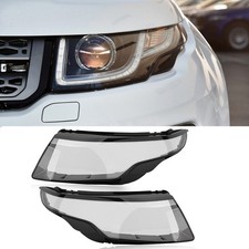 Pair For Land Rover Range Rover Evoque 2012-2019 Headlight Lens Shell Cover