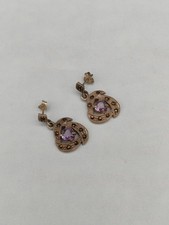 Orecchini pendenti con cristalli ametista e zirconi XOR258RS – ArgentOro