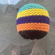 Hacky Sack Footbag - 1 Crocheted Footbag Random Color  Design