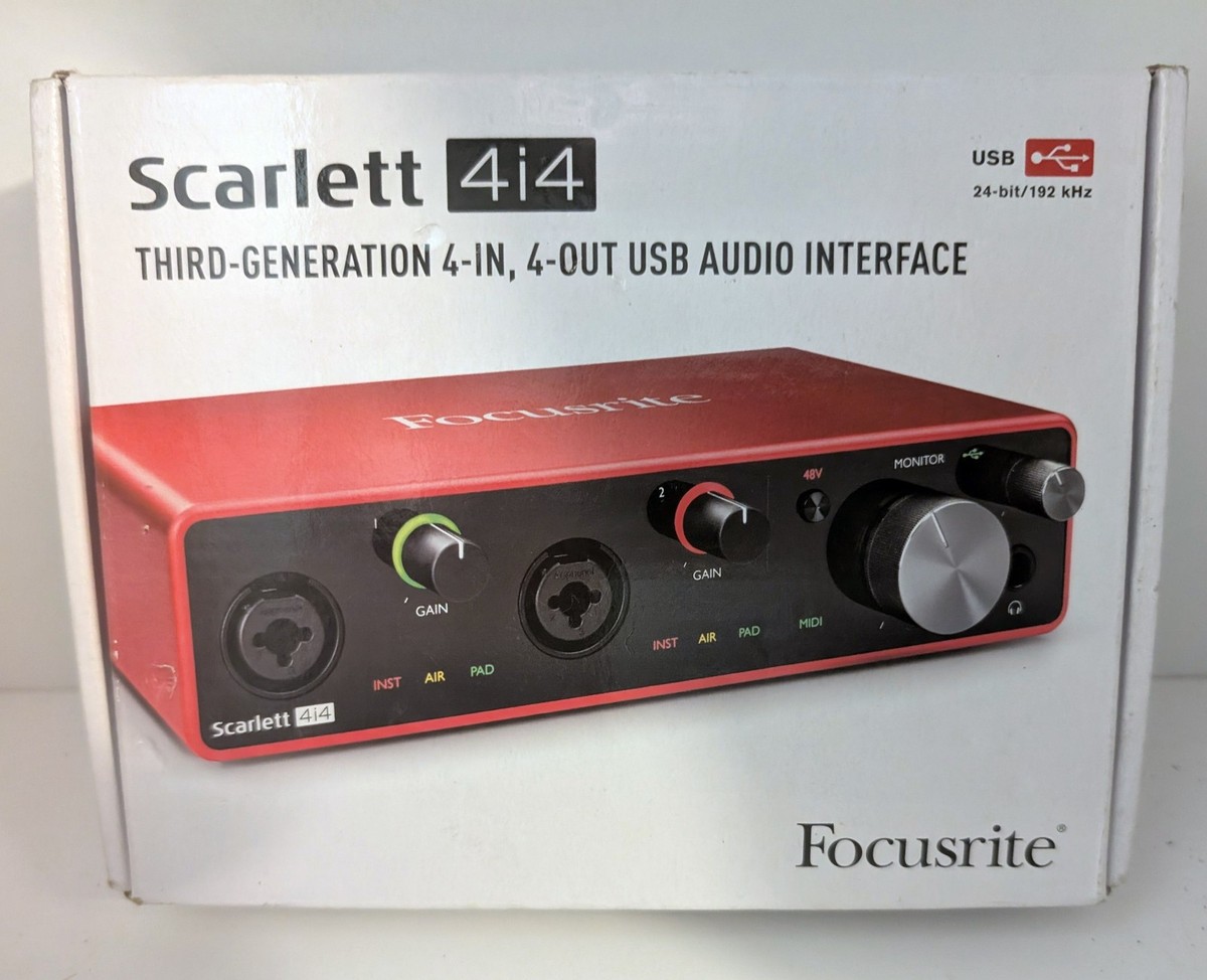 Focusrite Scarlett 4i4 3rd Gen 4x4 USB Audio Interface for