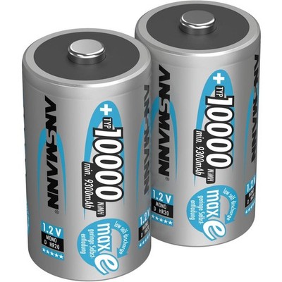2er Multipack Ansmann maxE Mono (D)-Akku NiMH 10000 mAh 1.2 V 2 St.