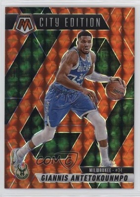 2024 Panini Mosaic City Edition Orange Prizm 107/249 Giannis Antetokounmpo 1k0w