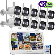8MP Wireless Security Camera System WiFi Outd...