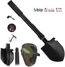 Folding Military Shovel Emergency Garden Outdoor Camping Tool Survival Spade