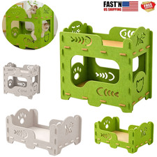 Single/Two-Tier Felt Cat Bed Sturdy Non-Sagging Double Layer Cat House Breathabl