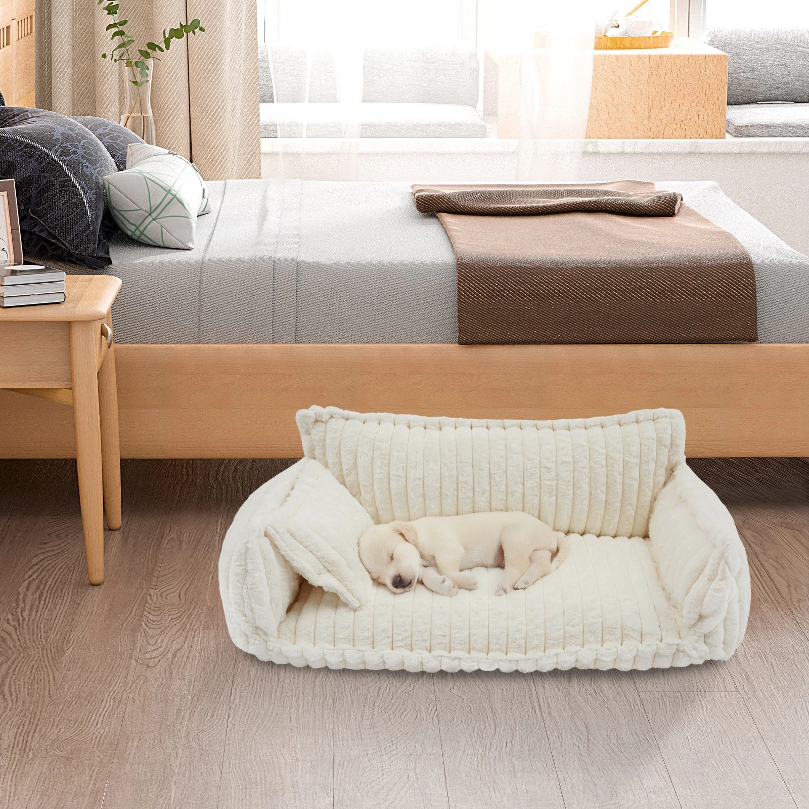 Pet Couch with Removable Washable Cover, Pet Couch Bed for Dog and Cat, Calming
Opens in a new windo