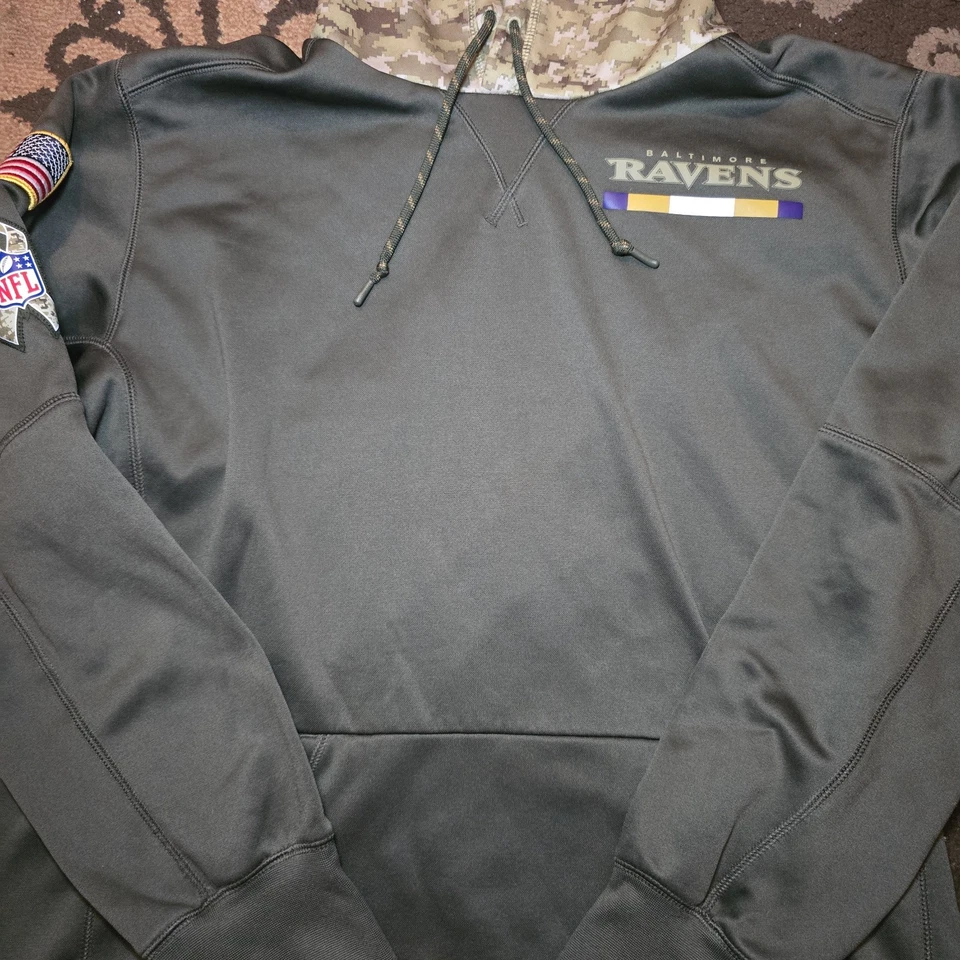 Baltimore Ravens Nike "Salute to Service" Dri-FIT Hoodie (Size L) - Image 4 of 4