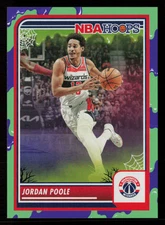 Jordan Poole 2023-24 Hoops Haunted Hoops Slime #277 Washington Wizards