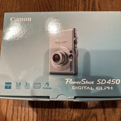 Canon PowerShot SD450 Digital ELPH Works With Battery Charger 2-16MB & 1-256MB 