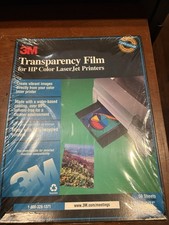 3M Transparency Film for HP Color Laser Jet Printers, 50 Sheets, CG3700