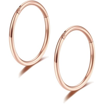 Nasenpiercing Ring Septum Ring Titan Gold Roségold Klicker Scharnier Piercing